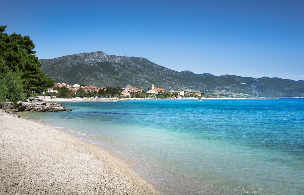 Aminess Vival Grand Azur Hotel — Beach in Orebić, Dubrovnik-Neretva