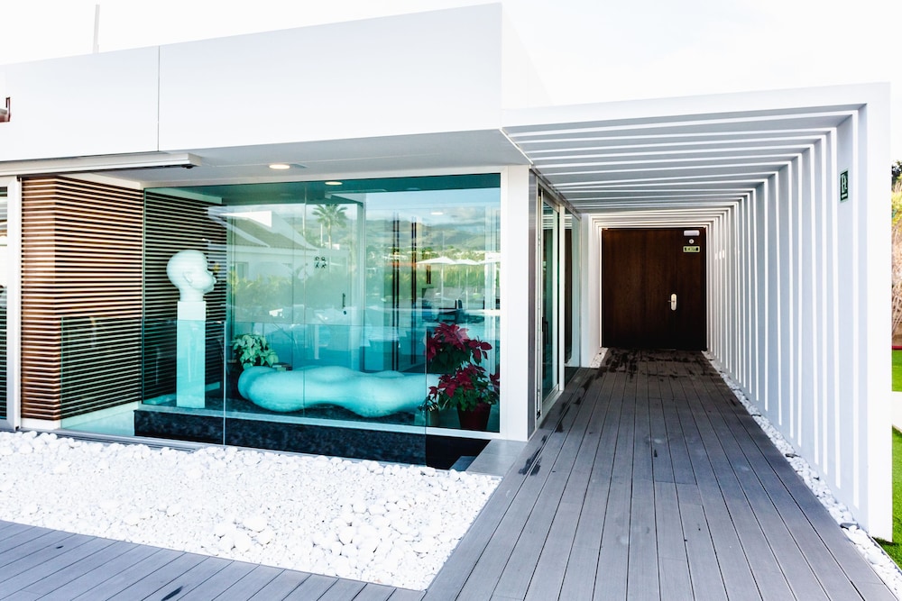 Seven Hotel & Wellness - Caters to Gay Men — Hotel building in Maspalomas, Canary Islands