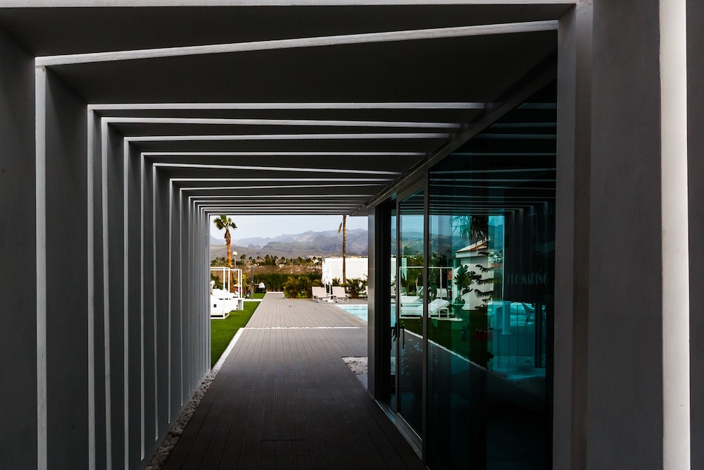 Seven Hotel & Wellness - Caters to Gay Men — Hotel building in Maspalomas, Canary Islands