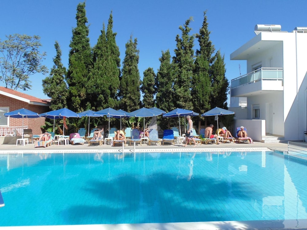 Paleos Apartments — Swimming pool in Ialyssos, South Aegean