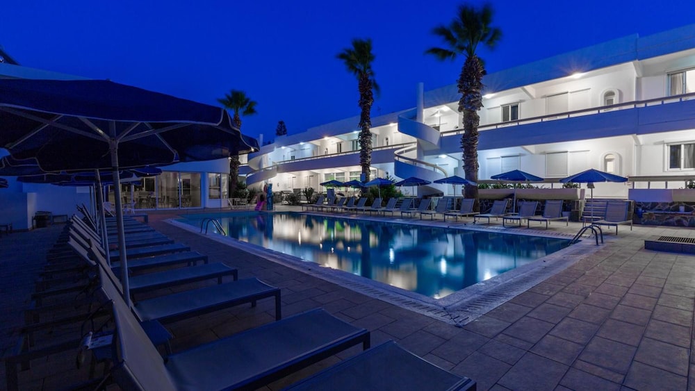 Paleos Apartments — Swimming pool in Ialyssos, South Aegean
