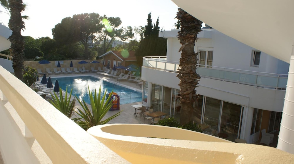 Paleos Apartments — Swimming pool in Ialyssos, South Aegean