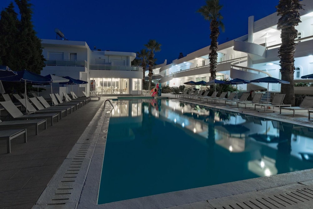 Paleos Apartments — Swimming pool in Ialyssos, South Aegean