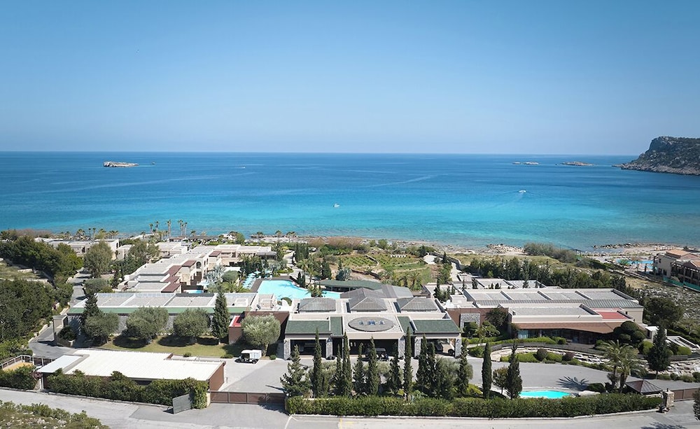 Aquagrand Artistic Luxury Beach Resort - Adults Only — Hotel building in Lindos, South Aegean