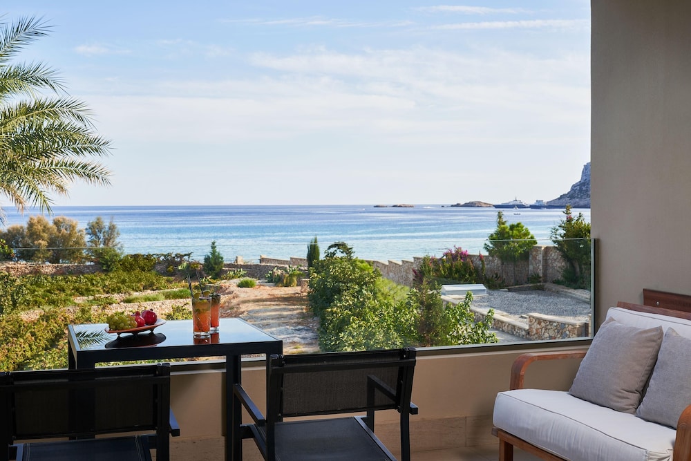 Aquagrand Artistic Luxury Beach Resort - Adults Only — Beach in Lindos, South Aegean