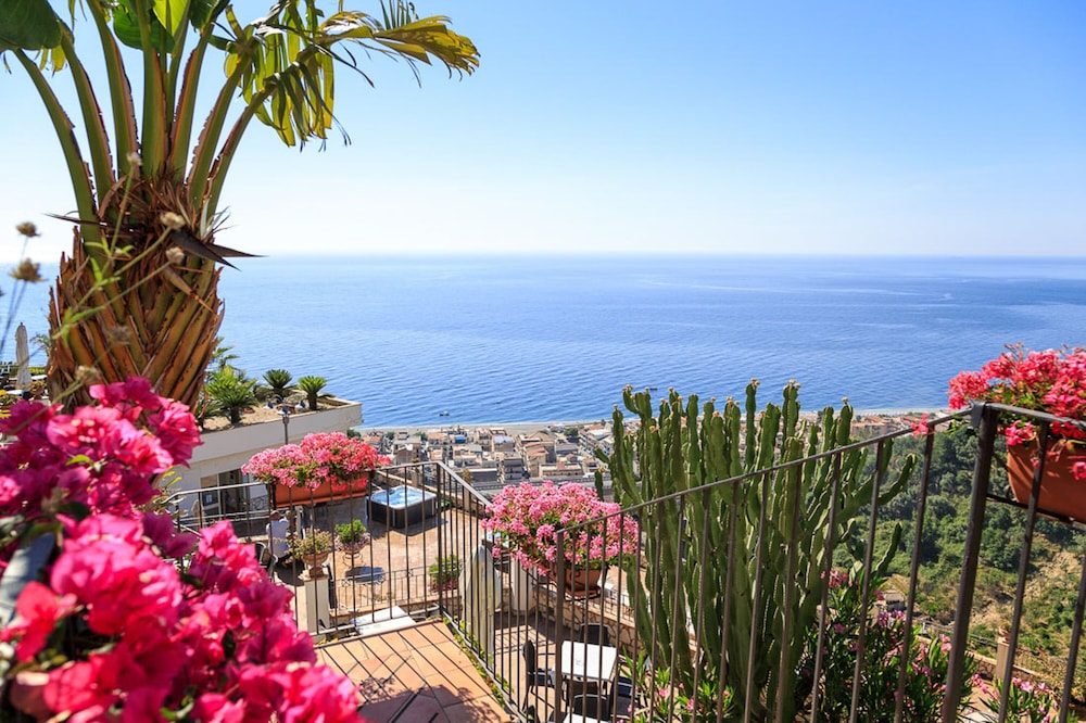 Hotel Antares — View in Letojanni, Sicily