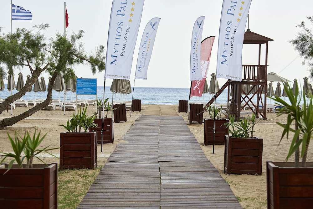 Mythos Palace Resort & Spa - All Inclusive — Beach in Georgioupolis