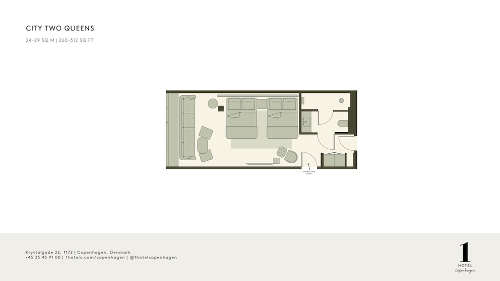 1 Hotel Copenhagen — Hotel rooms in Copenhagen, Hovedstaden