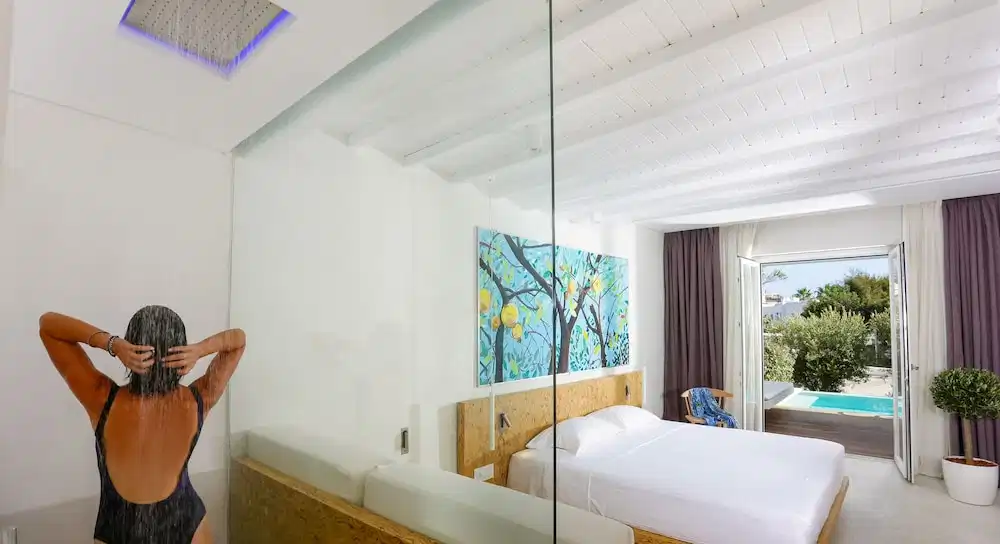 Mykonos Dove Beachfront Hotel — Hotel rooms in Plati Gialos, South Aegean