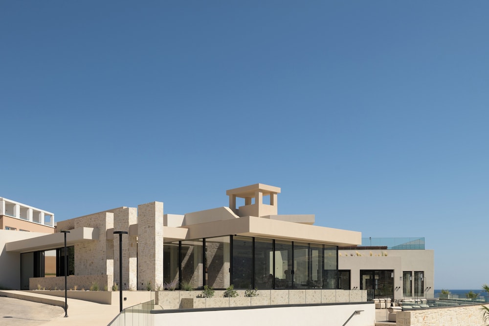 Fodele Beach & Water Park Holiday Resort - All Inclusive — Hotel building in Fodele