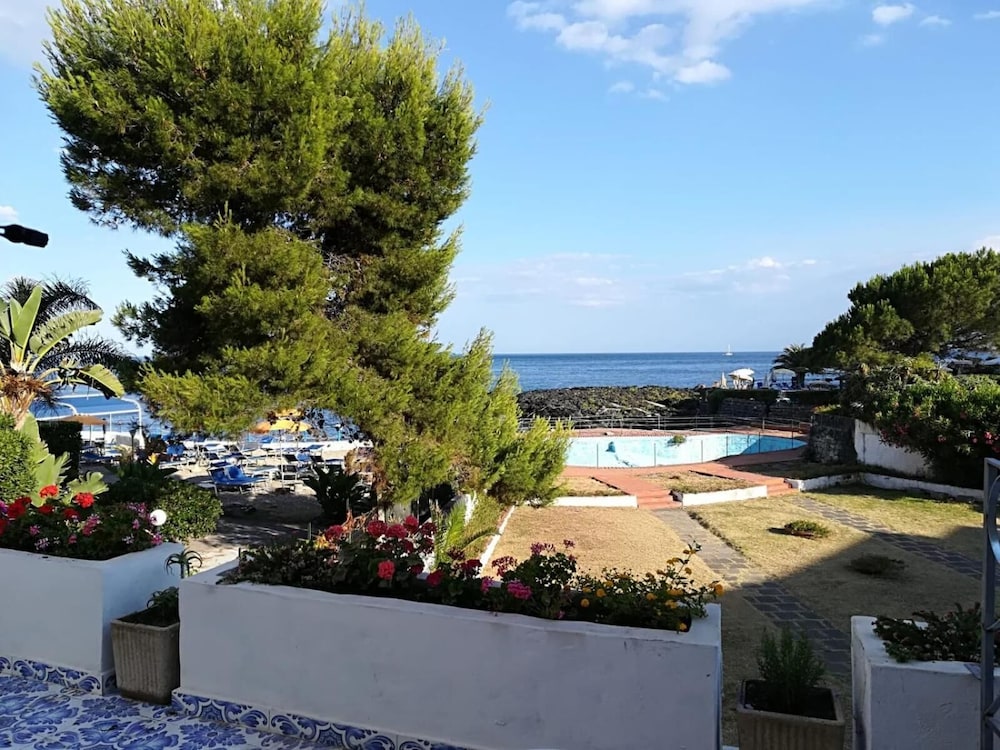 Hotel Kalos — Beach in Giardini Naxos, Sicily