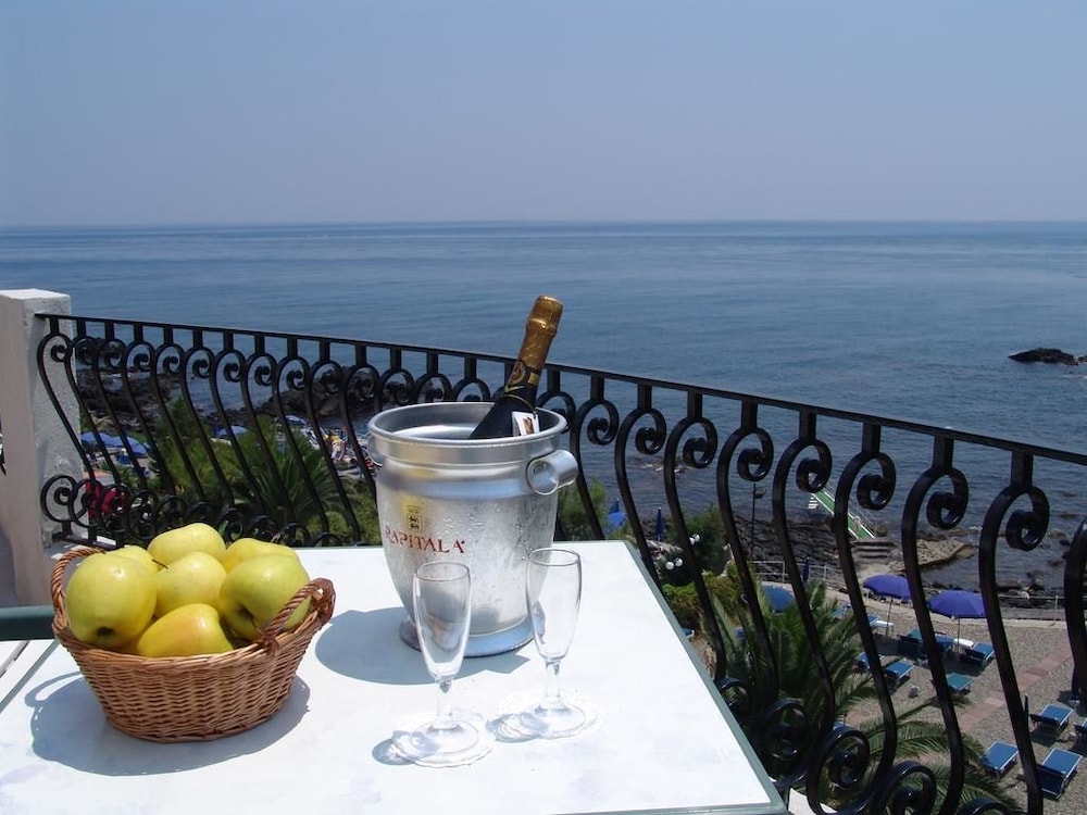 Hotel Kalos — Beach in Giardini Naxos, Sicily