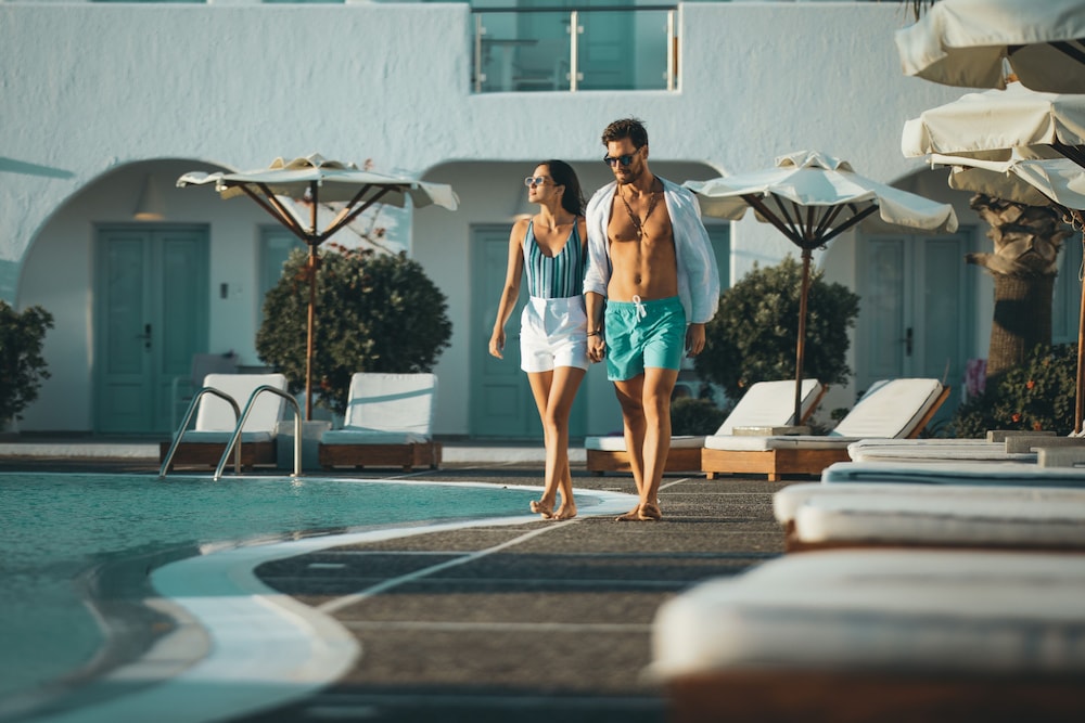 El Greco Resort — Swimming pool in Karterados, South Aegean