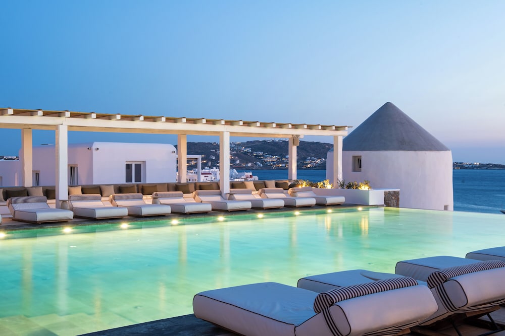 Porto Mykonos Hotel — Swimming pool in Mykonos Town, South Aegean