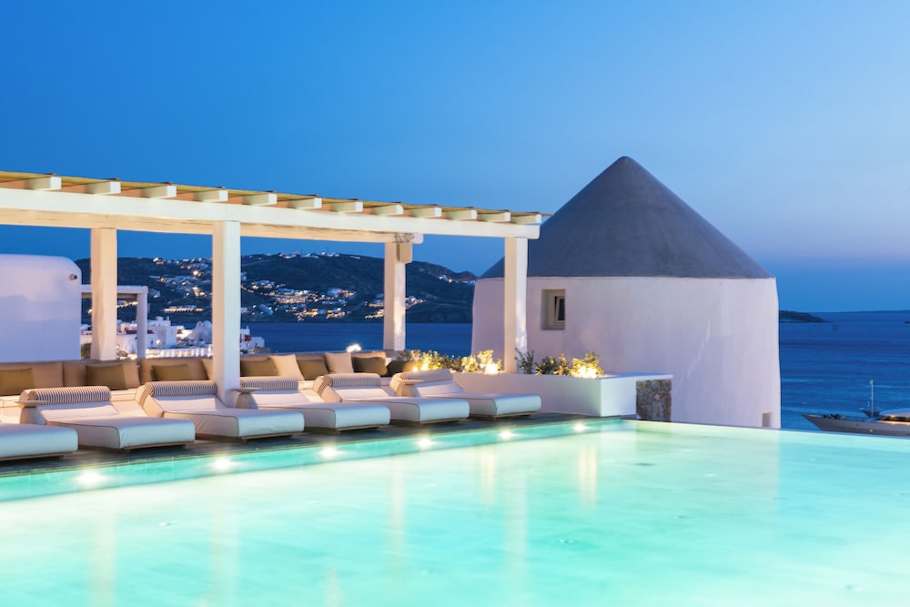 Porto Mykonos Hotel — Swimming pool in Mykonos Town, South Aegean