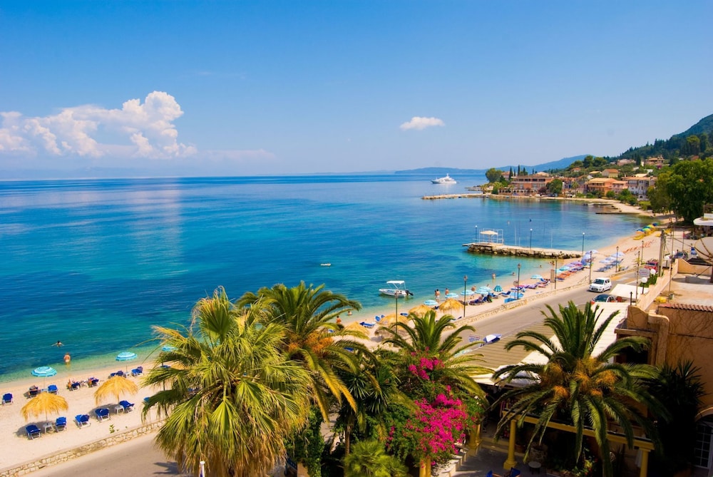 Potamaki Beach Hotel — Beach in Benitses, Ionian Islands