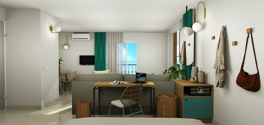 Rainbow Apartments — View in Stalida