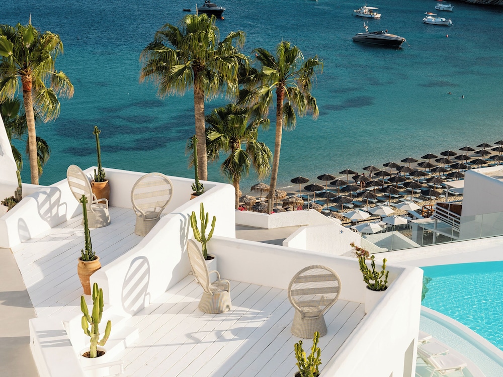 Mykonos Blu, A Resort to Live — Beach in Plati Gialos, South Aegean
