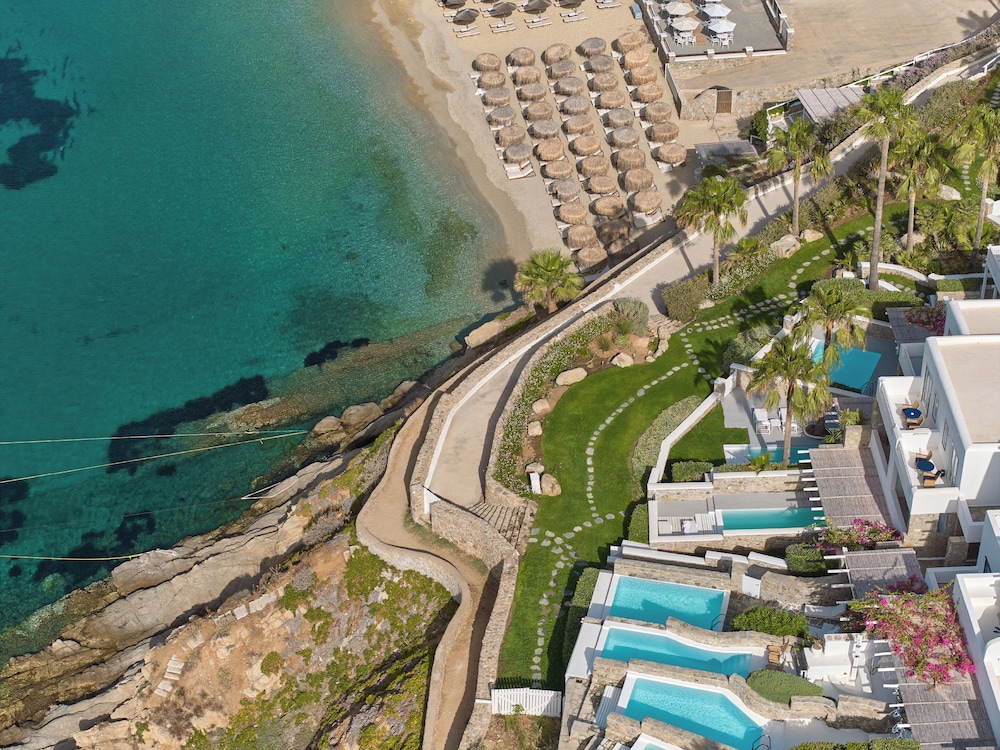 Mykonos Blu, A Resort to Live — Beach in Plati Gialos, South Aegean