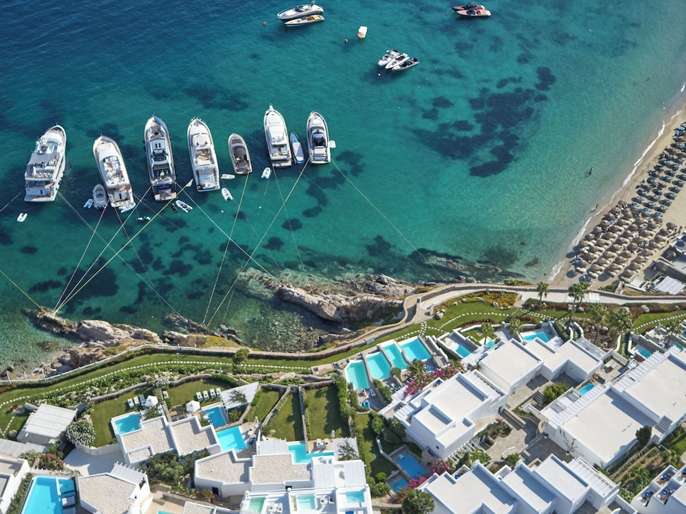 Mykonos Blu, A Resort to Live — Hotel building in Plati Gialos, South Aegean
