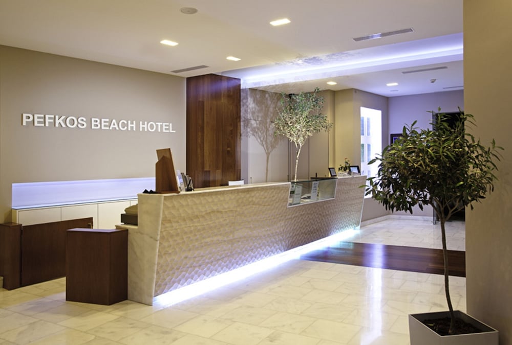Hotel Pefkos Beach — Hotel building in Pefkos, South Aegean