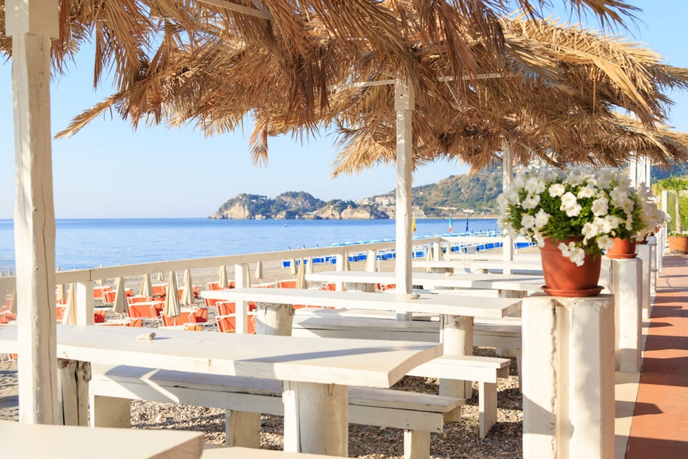 Hotel Olimpo Le Terrazze — Beach in Letojanni, Sicily