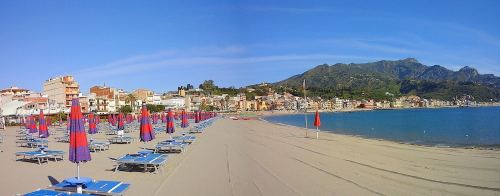 Hotel Alexander — Beach in Giardini Naxos, Sicily