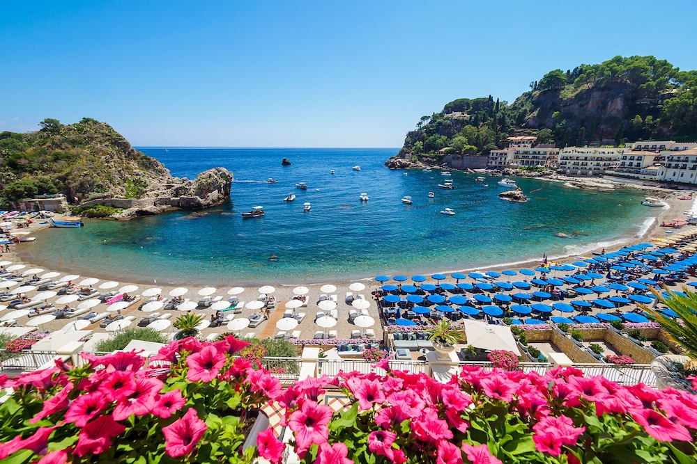 Mazzarò Sea Palace - The Leading Hotels of the World — Beach in Taormina, Sicily
