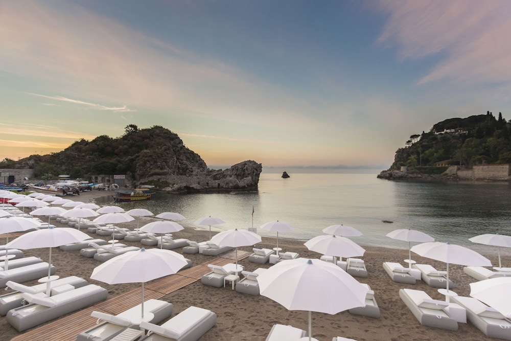 Mazzarò Sea Palace - The Leading Hotels of the World — Beach in Taormina, Sicily