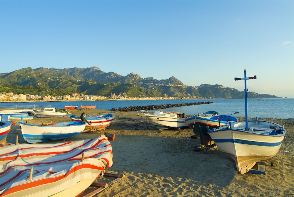 Sporting Baia Hotel — Beach in Giardini Naxos, Sicily