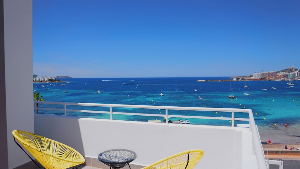 Marina Playa Hotel Apartments by Typic Hotels – Adults Only — Beach in San Antonio, Balearic Islands
