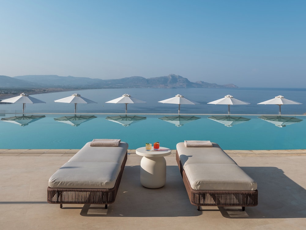 Lindos Blu Luxury Hotel & Suites - Adults Only — View in Lindos, South Aegean