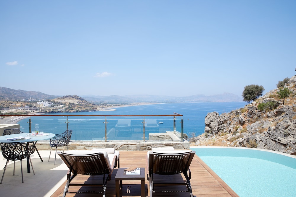 Lindos Blu Luxury Hotel & Suites - Adults Only — View in Lindos, South Aegean