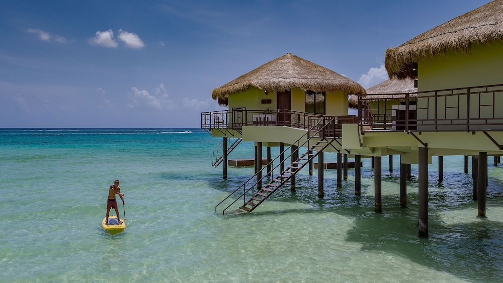Palafitos Overwater Bungalows, All & More Inclusive - Adults Only - All inclusive — Beach in Playa del Carmen, Quintana Roo