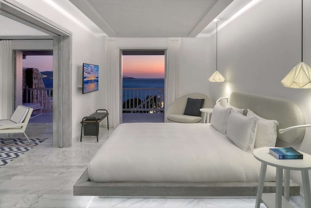 Mykonos Riviera Hotel & Spa a member of Small Luxury Hotels of the World — Hotel rooms in Tourlos, South Aegean