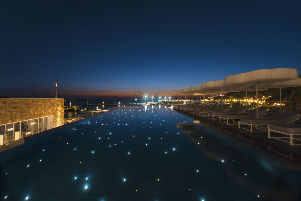 Mykonos Riviera Hotel & Spa a member of Small Luxury Hotels of the World — Swimming pool in Tourlos, South Aegean