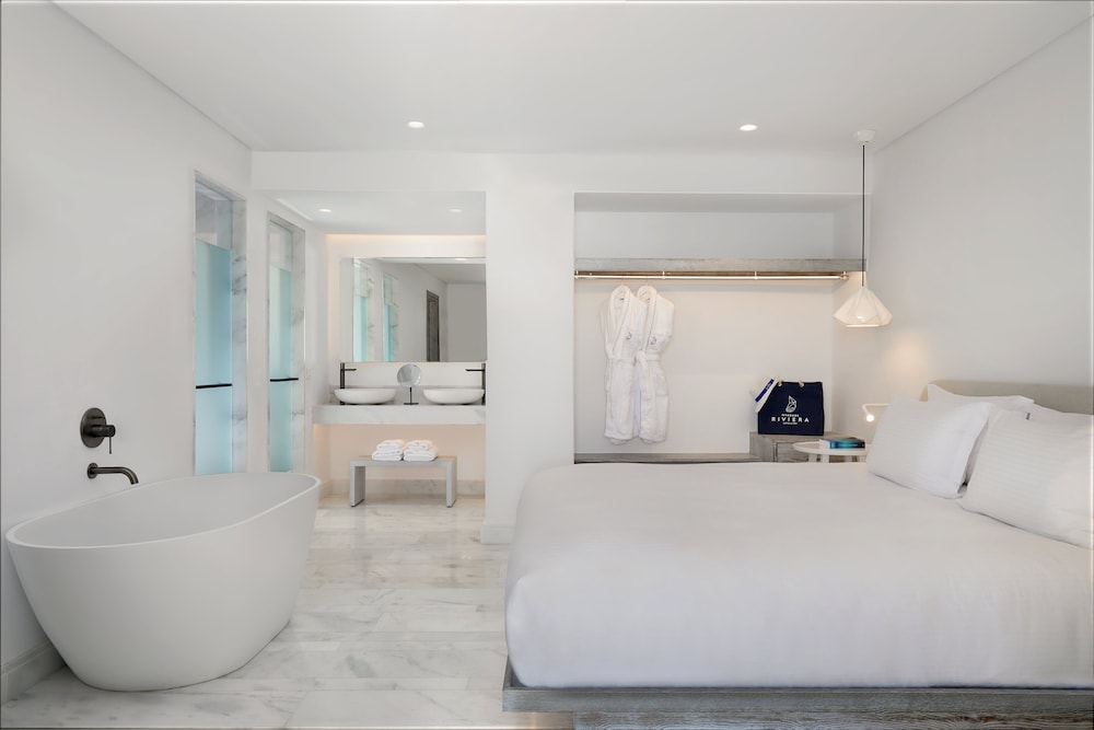 Mykonos Riviera Hotel & Spa a member of Small Luxury Hotels of the World — Hotel rooms in Tourlos, South Aegean
