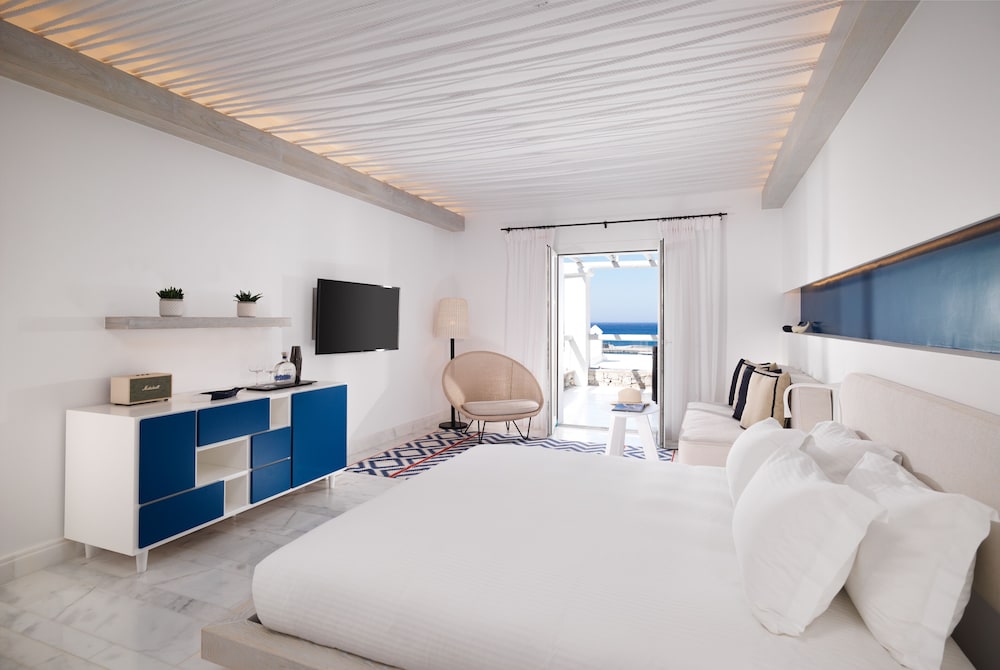 Mykonos Riviera Hotel & Spa a member of Small Luxury Hotels of the World — Hotel rooms in Tourlos, South Aegean
