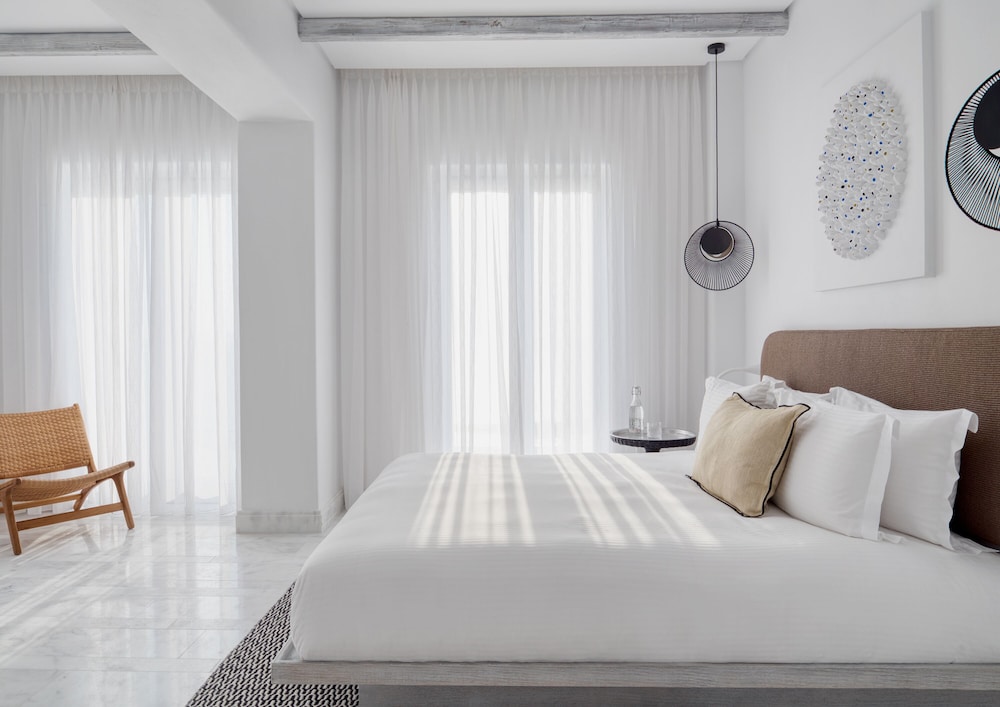 Mykonos Riviera Hotel & Spa a member of Small Luxury Hotels of the World — Hotel rooms in Tourlos, South Aegean