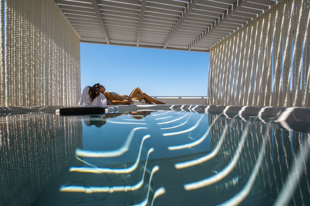 Mykonos Riviera Hotel & Spa a member of Small Luxury Hotels of the World — Swimming pool in Tourlos, South Aegean
