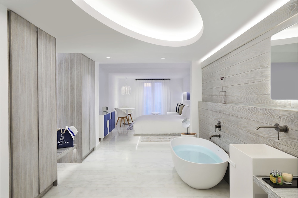 Mykonos Riviera Hotel & Spa a member of Small Luxury Hotels of the World — Hotel rooms in Tourlos, South Aegean