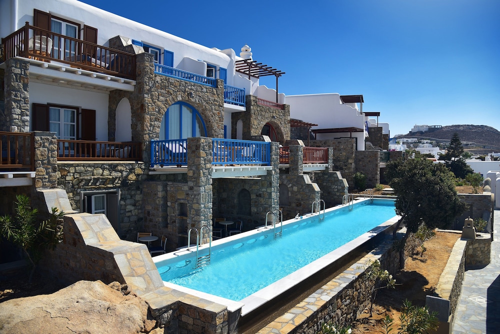 Mykonos Grand Hotel & Resort — Hotel building in Ornos, South Aegean