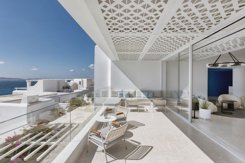 Mykonos Grand Hotel & Resort — Hotel building in Ornos, South Aegean