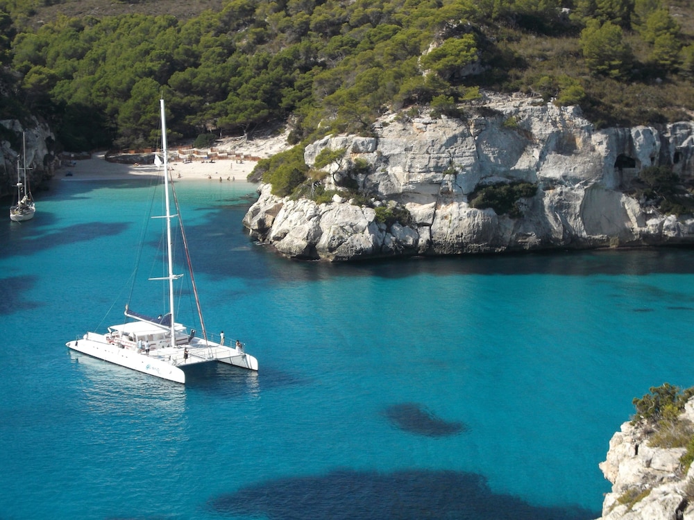Hotel Romantic Los 5 Sentidos — Beach in Ciutadella de Menorca, Balearic Islands