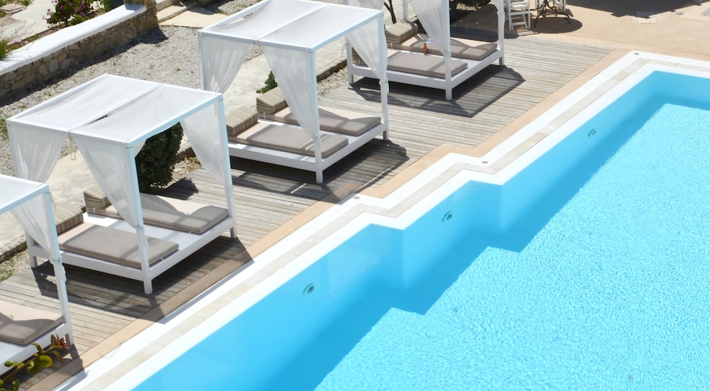 Corfos Hotel — Swimming pool in Ornos, South Aegean