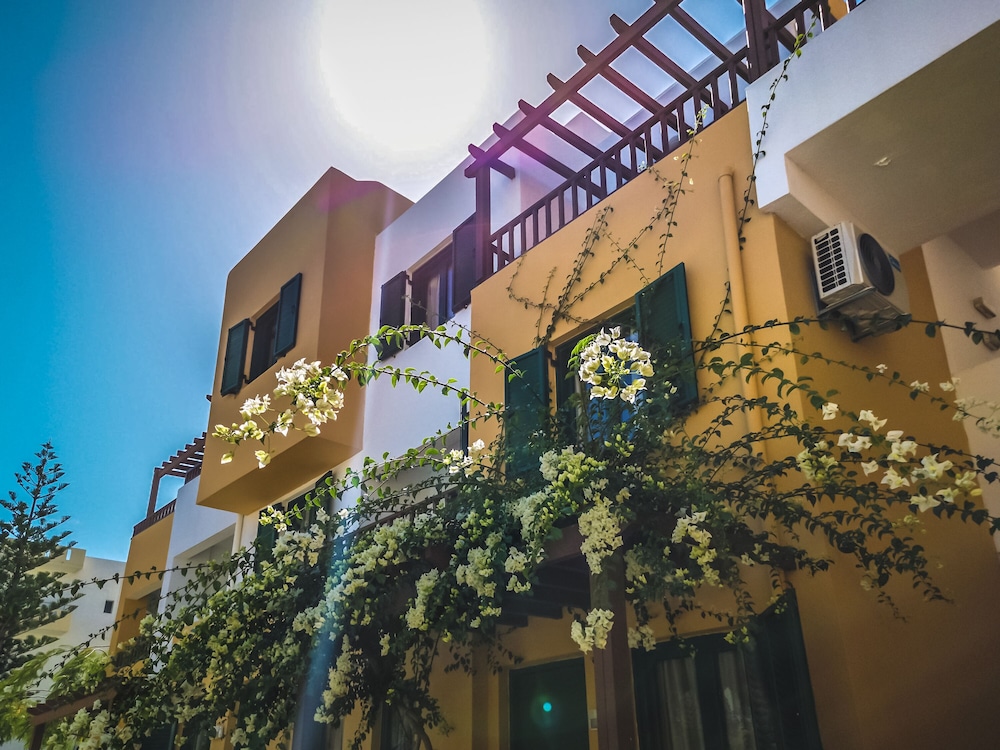 Porto Greco Village Beach Hotel - All Inclusive — Hotel building in Hersonissos