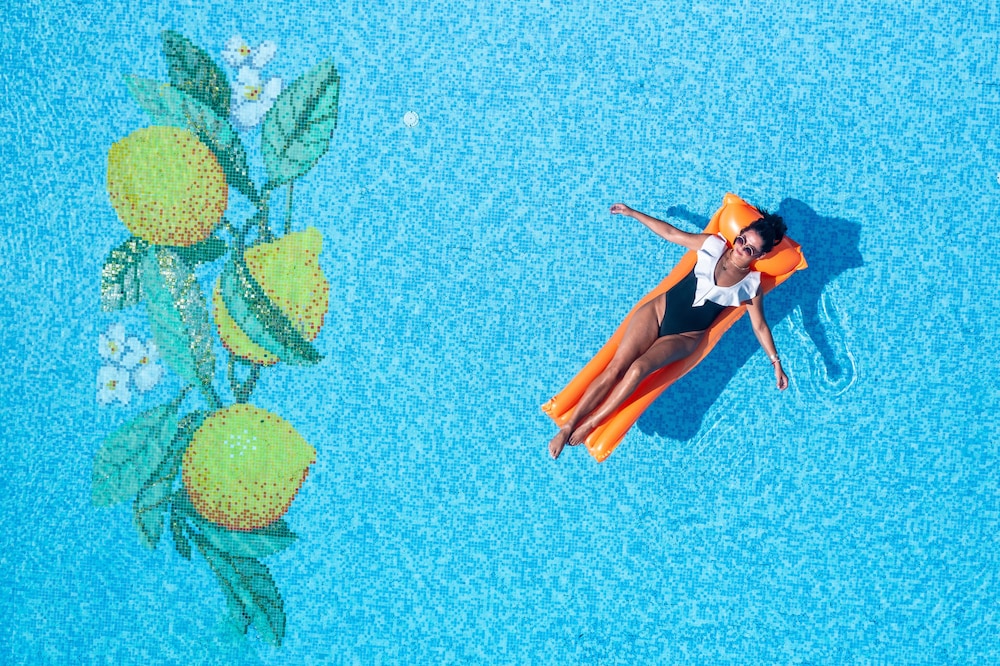 MASLINICA Mimosa Lido Palace Hotel — Swimming pool in Labin, Istria