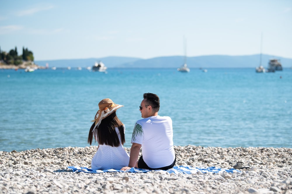 MASLINICA Mimosa Lido Palace Hotel — Beach in Labin, Istria