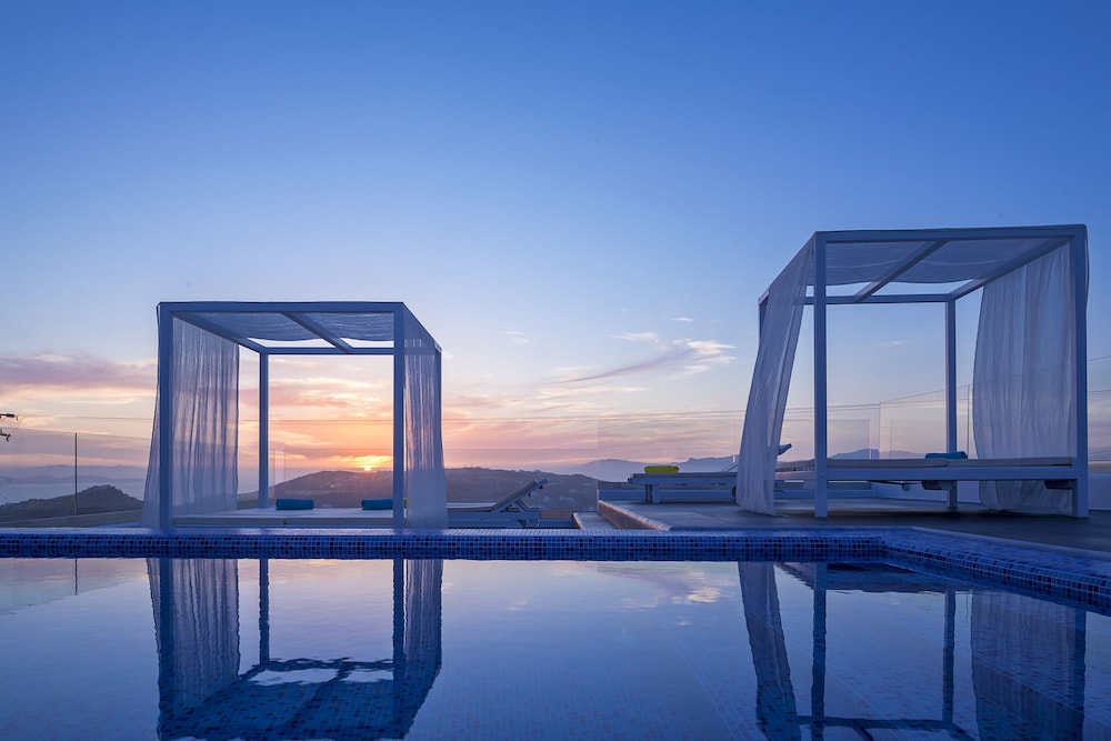 Colours of Mykonos — Swimming pool in Ornos, South Aegean