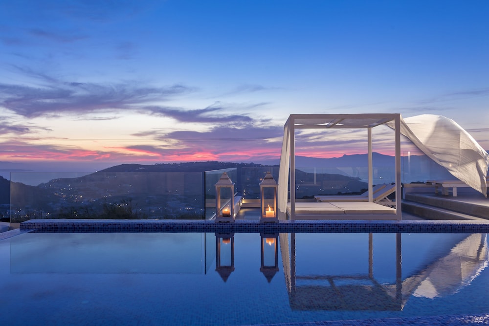 Colours of Mykonos — Swimming pool in Ornos, South Aegean